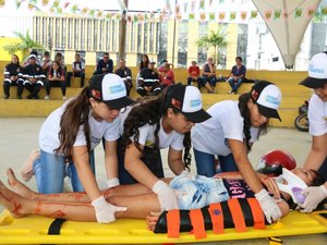Samu apoia simulação de socorro à vítimas de acidente em Arapiraca