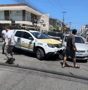 Viatura do BPTran se envolve em acidente no bairro da Jatiúca em Maceió