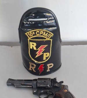 Homem é preso por posse ilegal de arma de fogo no povoado Folha Miúda, em Craíbas