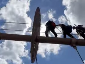 [Vídeo] Homem é preso após saltar pelado de ponte em Nova York