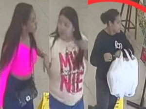 Polícia divulga imagens de mulheres suspeitas de furto em supermercado de Arapiraca