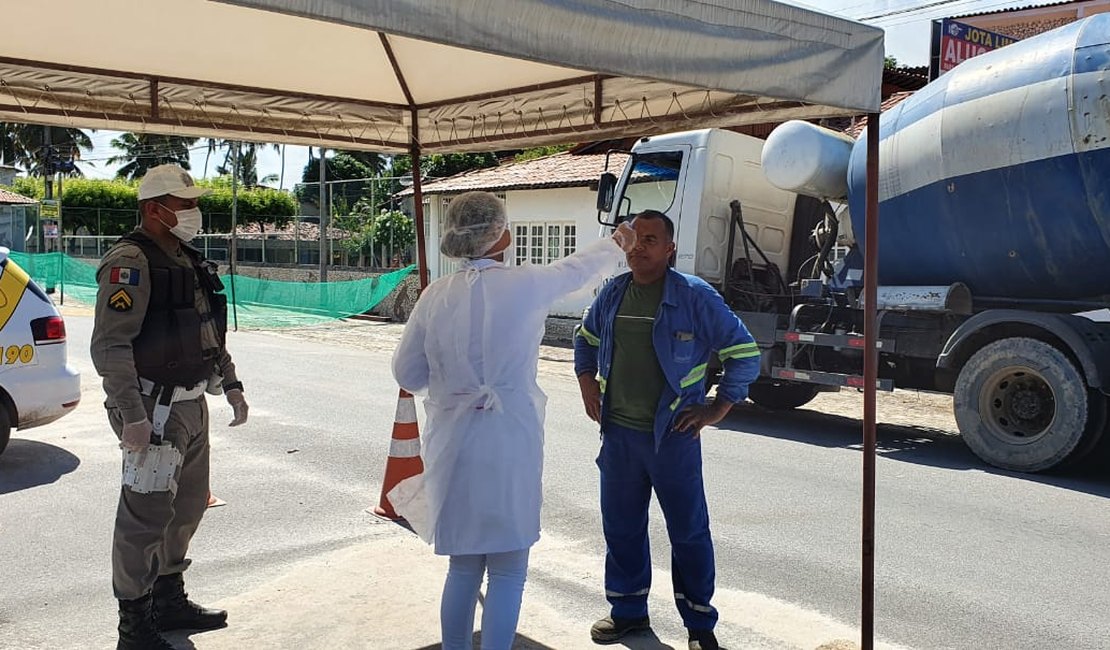 BPRv reforça barreira sanitária em Maragogi por conta do novo coronavírus