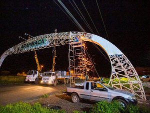 Pórticos são retirados das entradas de Arapiraca para recuperação estrutural