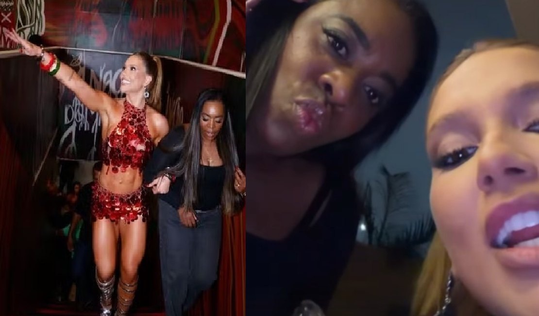 Virginia samba com a mãe de Vini Jr. em ensaio da Grande Rio
