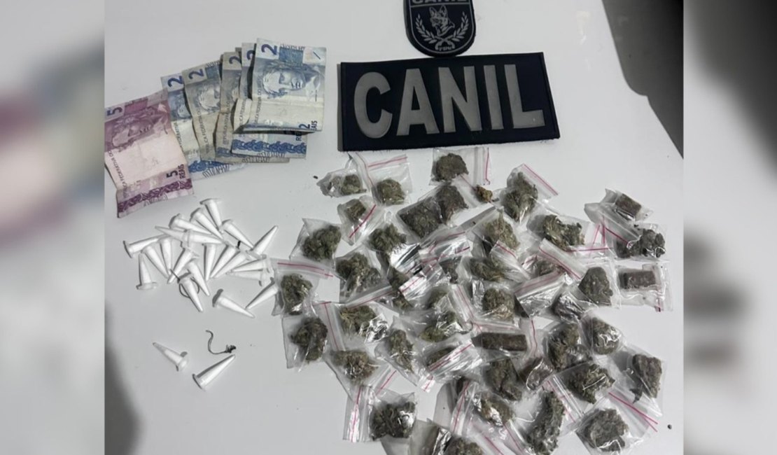 Suspeito tenta fugir, mas acaba preso com maconha e cocaína em Arapiraca
