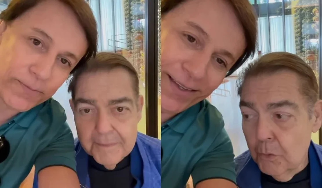 Faustão reage à homenagem de Tom Cavalcante no aniversário de 76 anos
