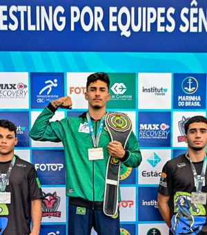 Arapiraquense de 20 anos se torna líder do ranking brasileiro de wrestling sub-20