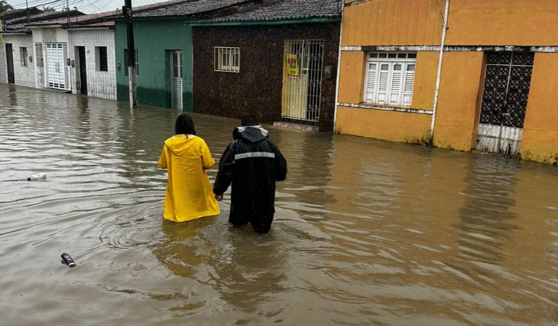 Sobe para 22 mil o número de desabrigados e desalojados em Alagoas por causa das fortes chuvas