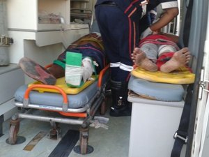 Homem fratura perna em colisão na AL-115