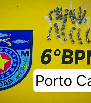 Jovem é preso acusado de tráfico de drogas no município de Porto Calvo