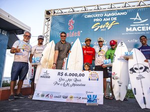 Mais de 40 atletas foram premiados na 1ª Etapa do Circuito Alagoano de Surf
