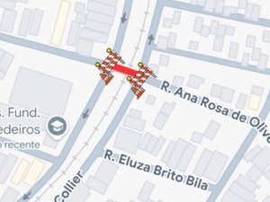 Interdição para obras do VLT é alterada e começa nesta quarta em Arapiraca