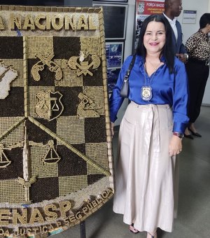 Perita-Geral de Alagoas é homenageada pela Forca Nacional do Ministério da Justiça