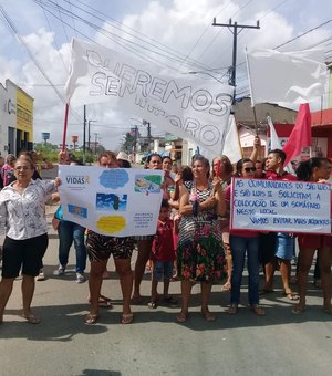 [Vídeo] Moradores fazem protesto pedindo semáforo em bairro de Arapiraca