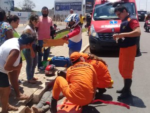 Colisão entre motos deixa dois feridos em Arapiraca 