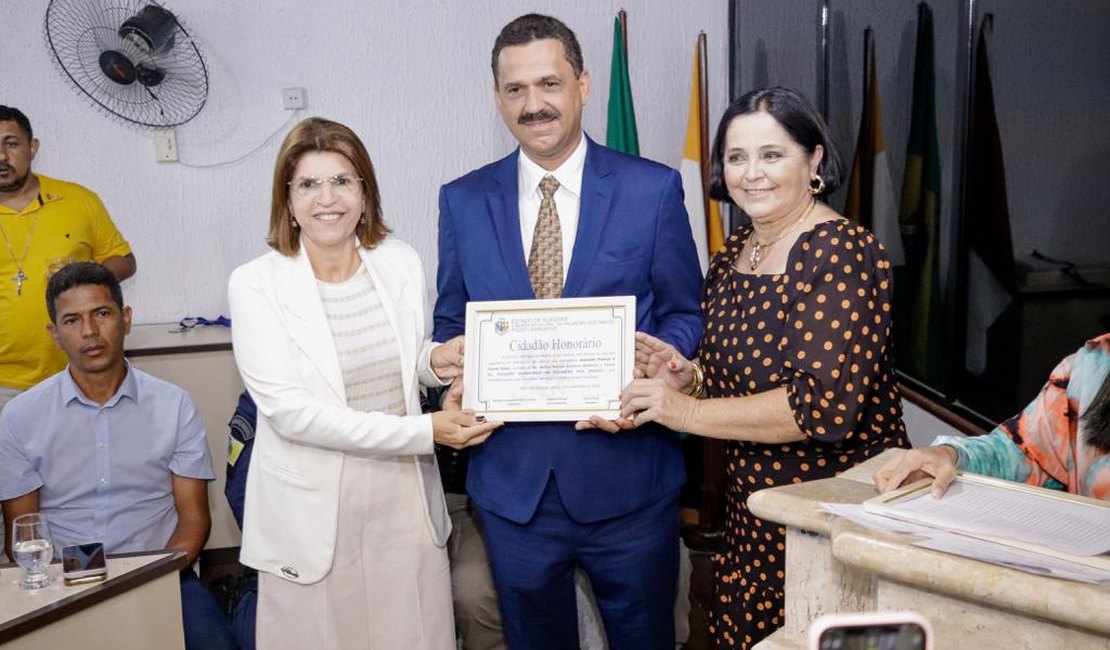 Marlan Ferreira recebe título de Cidadão Honorário de Palmeira dos Índios