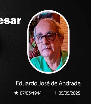 Presidência do TJAL lamenta morte do desembargador aposentado Eduardo Andrade