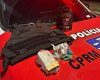 PM prende faccionado do Comando Vermelho com drogas e colete balístico