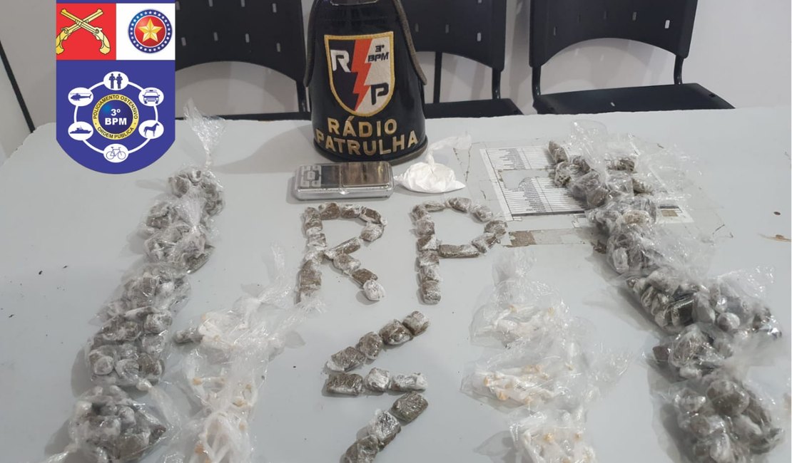 Operação apreende maconha, crack e cocaína em casa que era utilizada como depósito de drogas