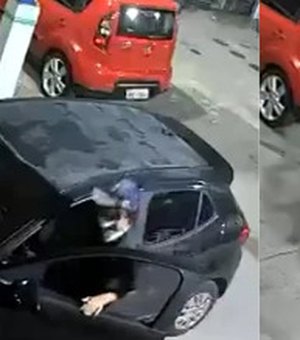 [Vídeo] Criminoso invade lava-jato e furta carro e bicicleta no Barro Duro