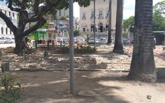 Reformas na Praça Dom Pedro II já foram iniciadas 