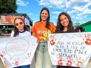 No Dia Nacional de Combate à Violência Infantil, Girau faz caminhada do Maio Laranja