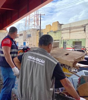 Prefeitura de Maceió volta a remover estruturas irregulares no Viaduto do Bonfim