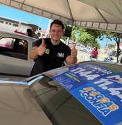 Gunnar Nunes intensifica campanha com adesivaços na parte alta de Maceió