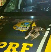 PRF recupera dois veículos e prende suspeito armado em Pilar e Rio Largo