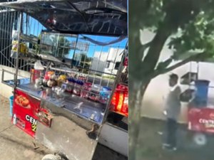 Carrinho de cachorro-quente é furtado no Parque Centenário, em Maceió