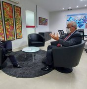 PGJ Márcio Roberto recebe visita de cortesia do presidente do Tribunal de Contas, Otávio Lessa