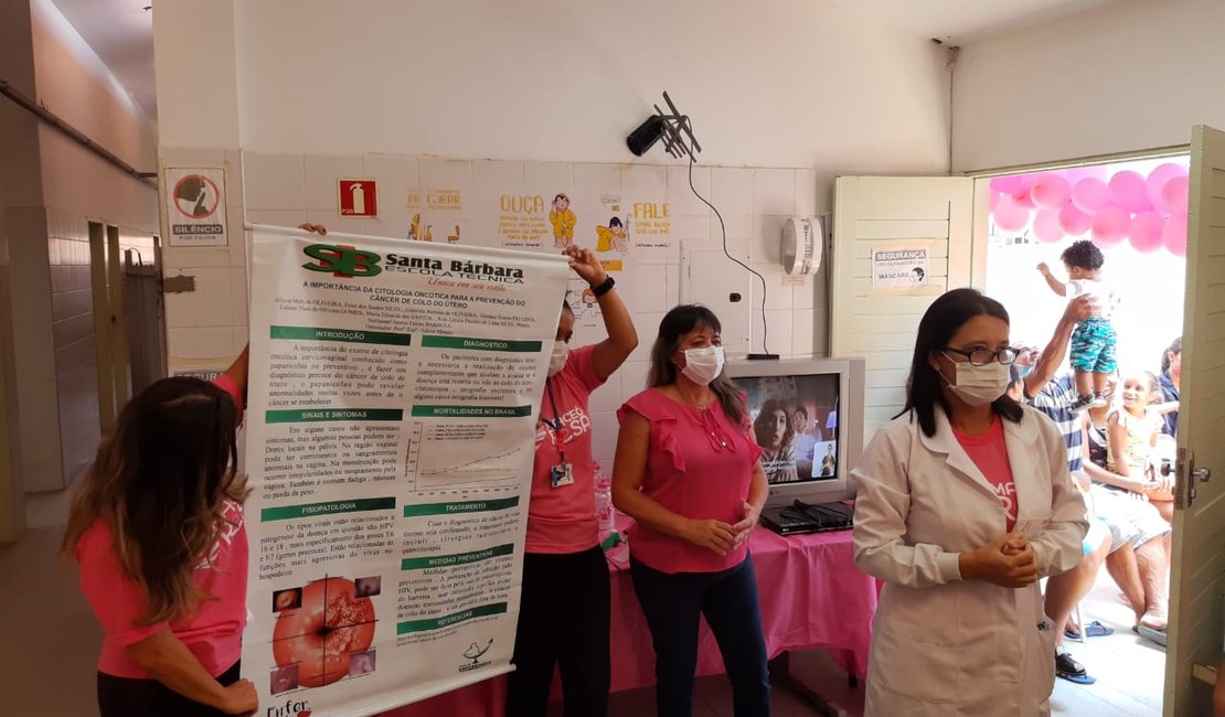 Maceió Rosa: Unidade de Saúde Robson Cavalcante realiza ação para usuárias