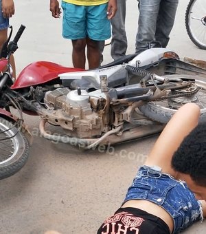 Colisão entre motocicletas deixa um ferido em São Miguel dos Campos