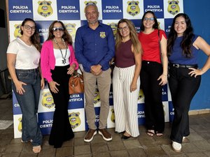 Direção da Polícia Científica faz visita técnica ao Instituto de Criminalística do Agreste