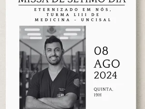 Missa vai homenagear estudante de medicina morto em acidente