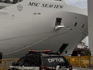 Polícia Civil acompanha chegada do primeiro cruzeiro de 2026 a Maceió