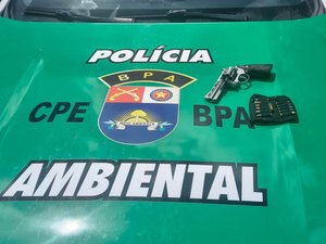 PM flagra abate ilegal e prende homem com arma irregular em Anadia