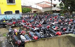 Motos roubadas em Alagoas estão no pátio da delegacia de Garanhus