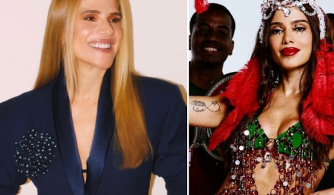 Ingrid Guimarães comemora troca de Virginia por Anitta na Grande Rio