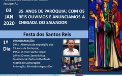 Programação religiosa da Festa de Santos Reis
