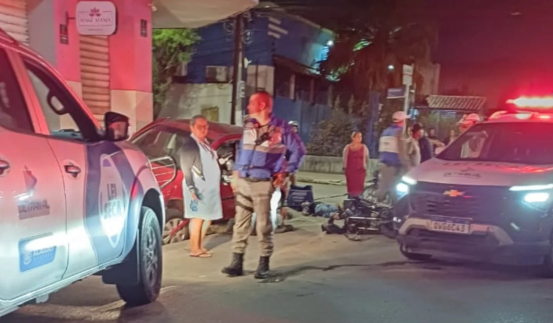 Adolescente de 15 anos foge de blitz da Lei Seca, provoca acidente e é apreendido em Arapiraca