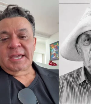 Frank Aguiar desabafa e chora por não chegar a tempo do enterro do pai