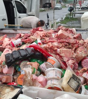 Vigilância Sanitária apreende mais de 800 kg de alimentos impróprios no Vergel