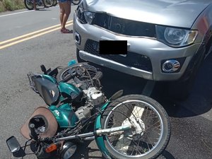 Motociclista morre após colisão com caminhonete em Olho D’Água Grande