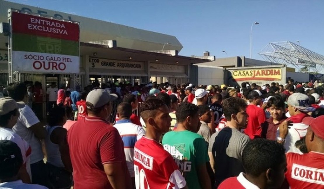 Diretoria do CRB divulga valor dos ingressos para jogo contra o Botafogo