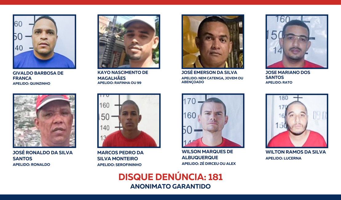 Segurança Pública intensifica buscas por traficantes que estão foragidos da Justiça