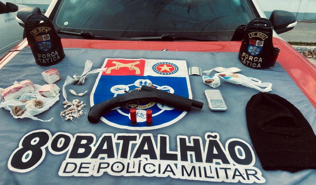 PM apreende 22 armas de fogo e 42 quilos de entorpecentes em uma semana
