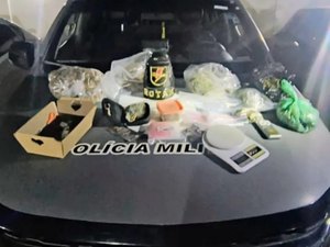 Casal é preso com haxixe, maconha e ecstasy dentro de casa no bairro de Jacarecica