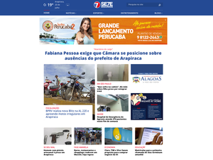 Portal 7Segundos muda layout e está de cara nova