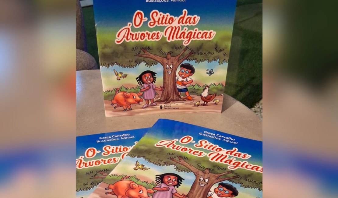 Livro infantil “O Sítio das Árvores Mágicas” será lançado na Bienal Internacional do Livro de Alagoas